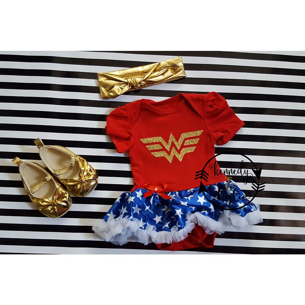 Wonder Woman Girls Toddler Tutu Pajama Set