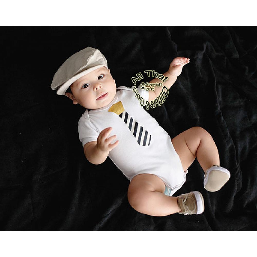 Funny Baby Onesies Cute Boy Tie Baby Boy Bodysuit Coming Home Onsies