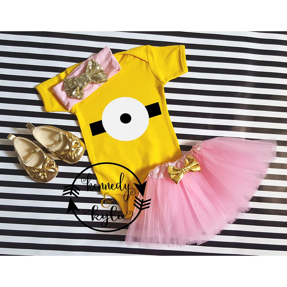 girl minion costume tutu