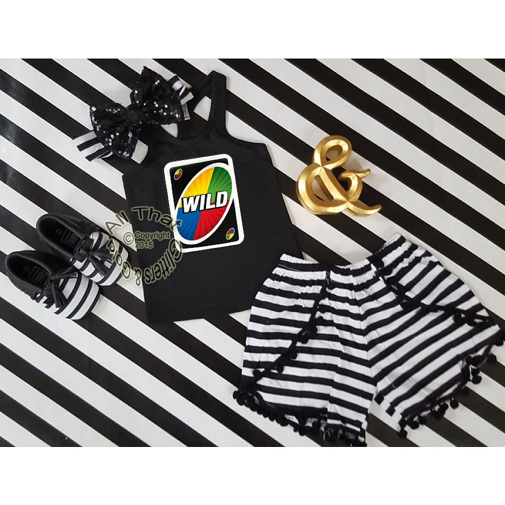 Uno Wild Card Party Decorations Birthday Outfit Shirt