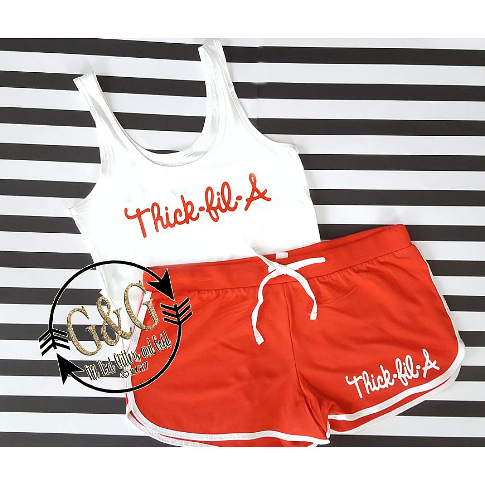 Thic fil a Short Set Thick fil a Short Set Short Sets Shorts