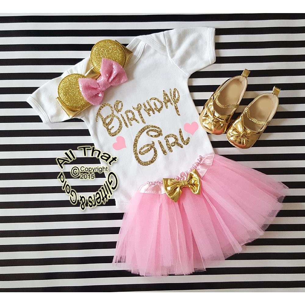 6th Birthday Outfit Girl Pink and Gold 6th Birthday Tutu Set Birthday Girl Outfit 6th Birthday Outfit Birthday Tutu Set 