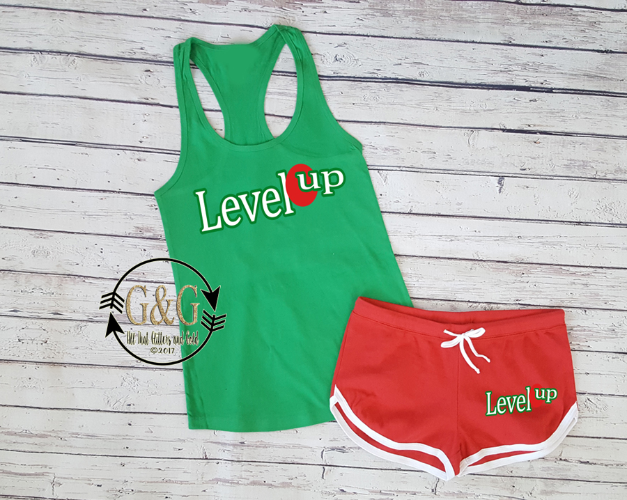 Cute Level Up Summer Shorts Outfit Set For Juniors and Women