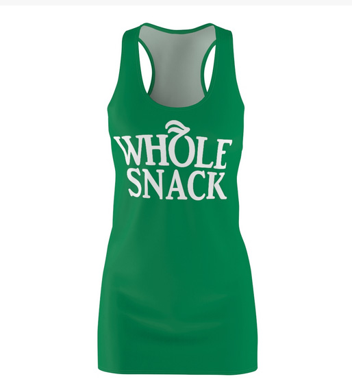 Whole Snack Tank Mini Dress For Teens and Women