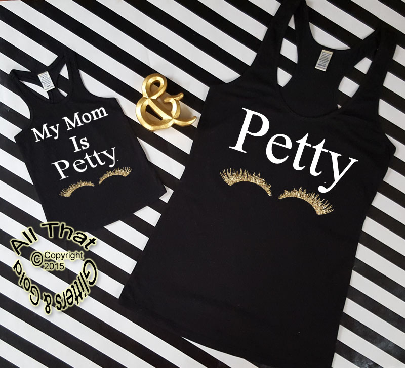 Funny Handmade Matching Mommy and Me Petty Shirts