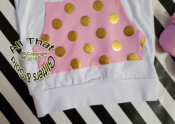 Pink and Gold 2nd Birthday Polka Dots Pants Outfit