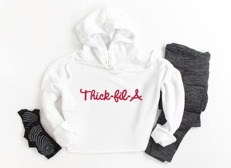 Thick-Fil-A Cropped Hoodie