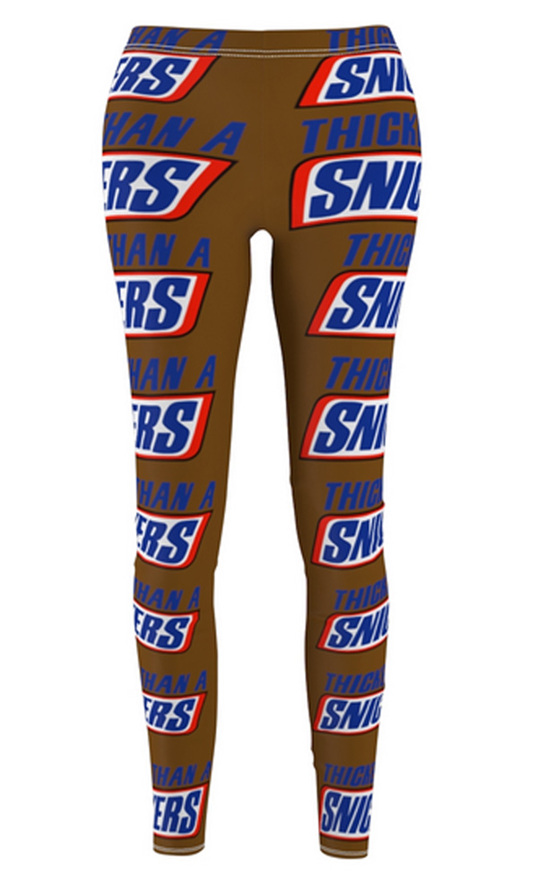 Thicker Than A Snickers Workout Outfit Set With Leggings For Juniors and Women