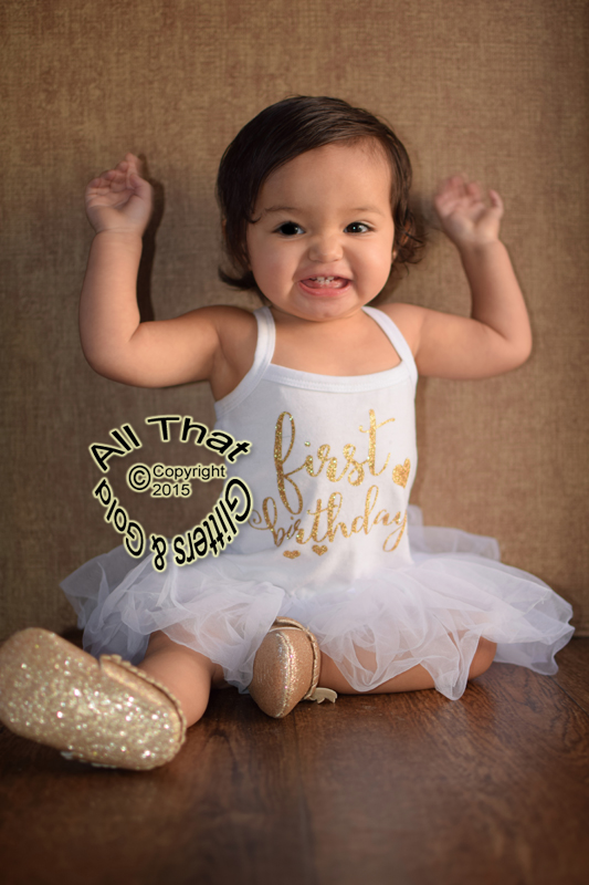 Cute Glitter First Birthday Tutu Dresses For Baby Girls First Birthday