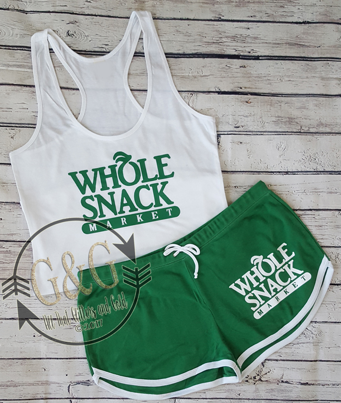 Whole Snack Summer Shorts Outfit Set For Juniors and Women