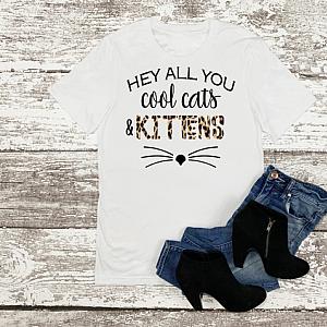 Hey All You Cool Cats and Kittens Leopard Tiger King Carole Shirts For Women