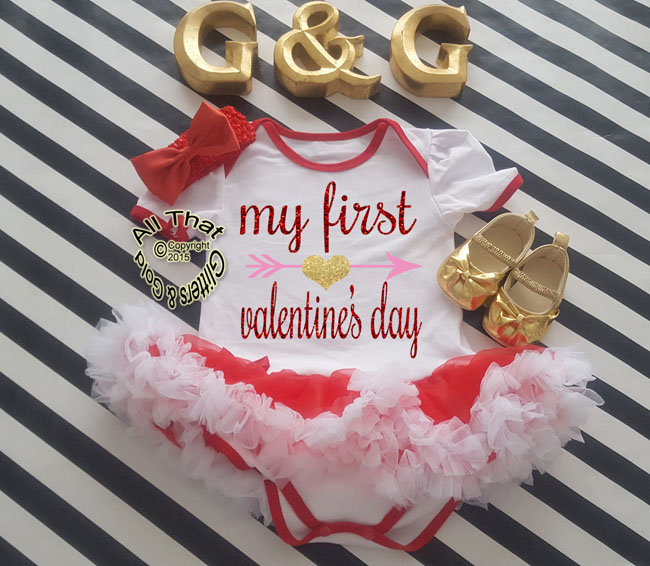 baby girl first valentine's day