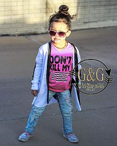 Dont Kill My Vibe Hot Pink Shirts For Baby, Toddlers and Big Girls