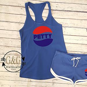 Petty Pepsi Inspired Summer Shorts Outfit Set For Juniors and Women