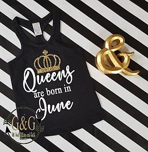 Queens Are Born In Birthday Month Shirts For all Ages