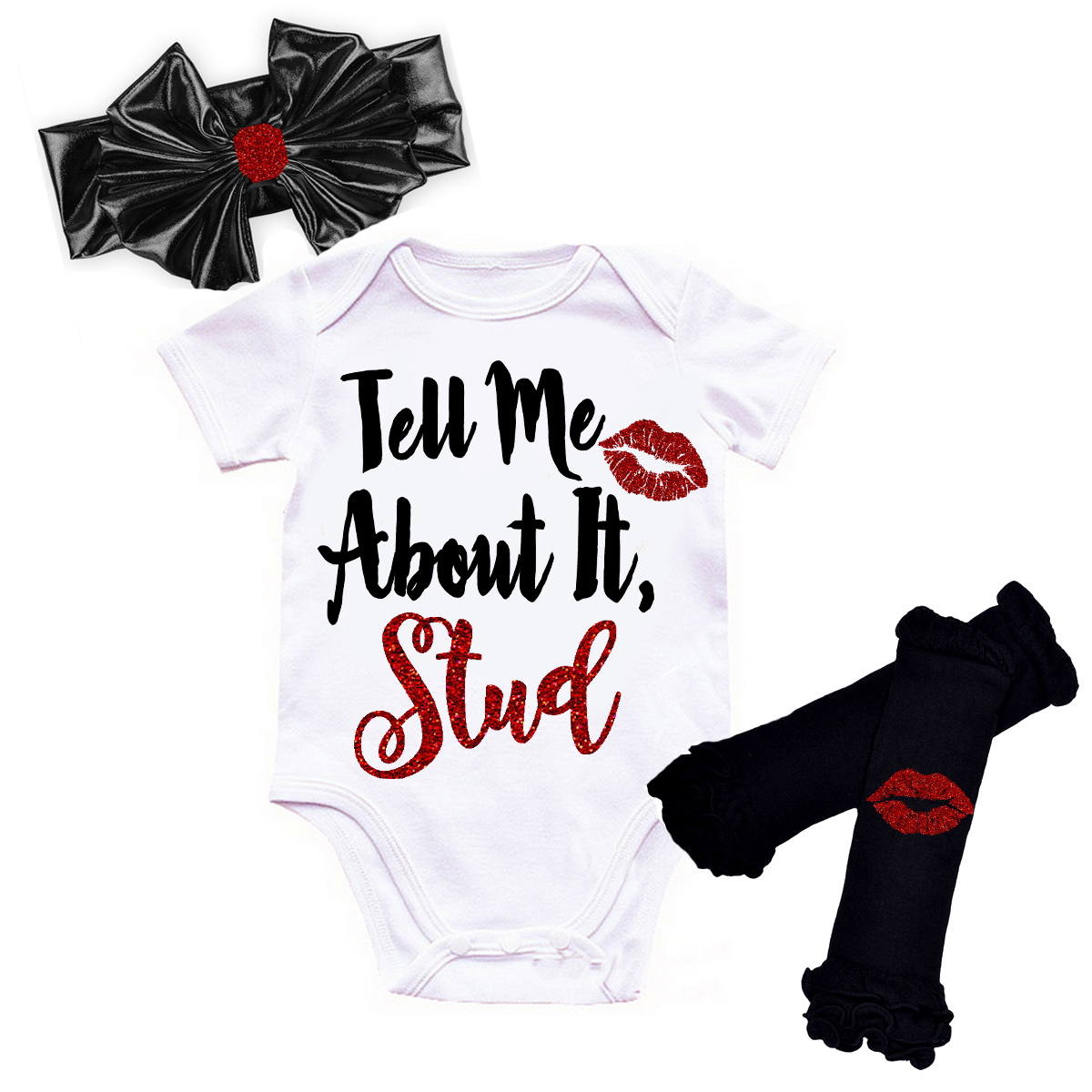 Cute Baby Girl Clothes Outfits Grease Glitter Coming Home Outfits