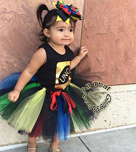 Gold Uno One Year Old 1st Birthday Tutu Outfit