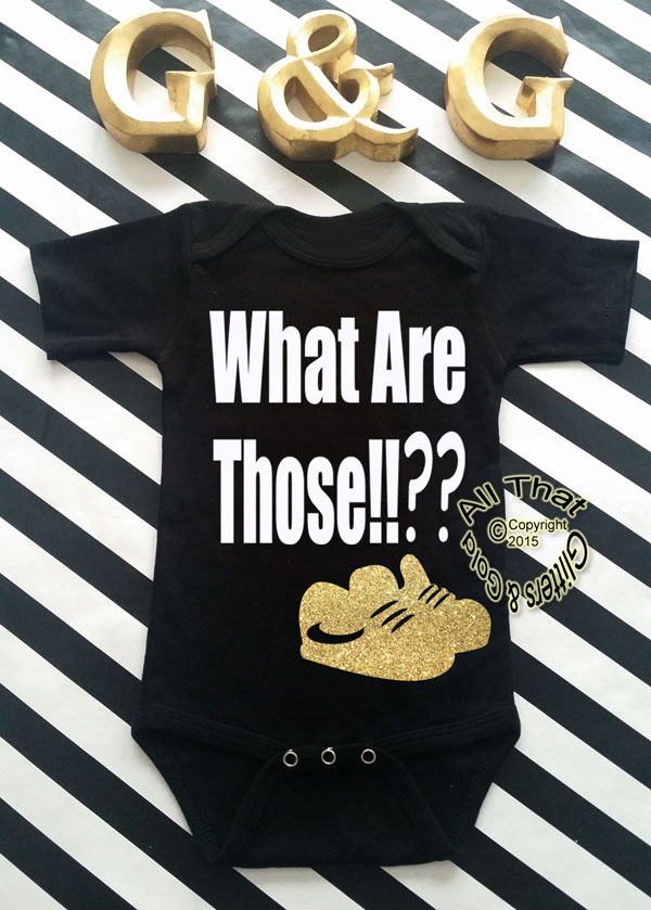 Black and Gold What Are Those Funny Baby Boy Onesies or Shirt